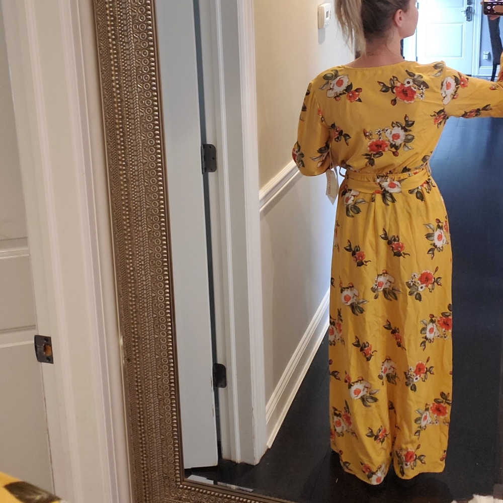 STELLA TWEED|WOMENS/JUNIORS long sleeve floor length floral dress| size juniors - Picture 10 of 10